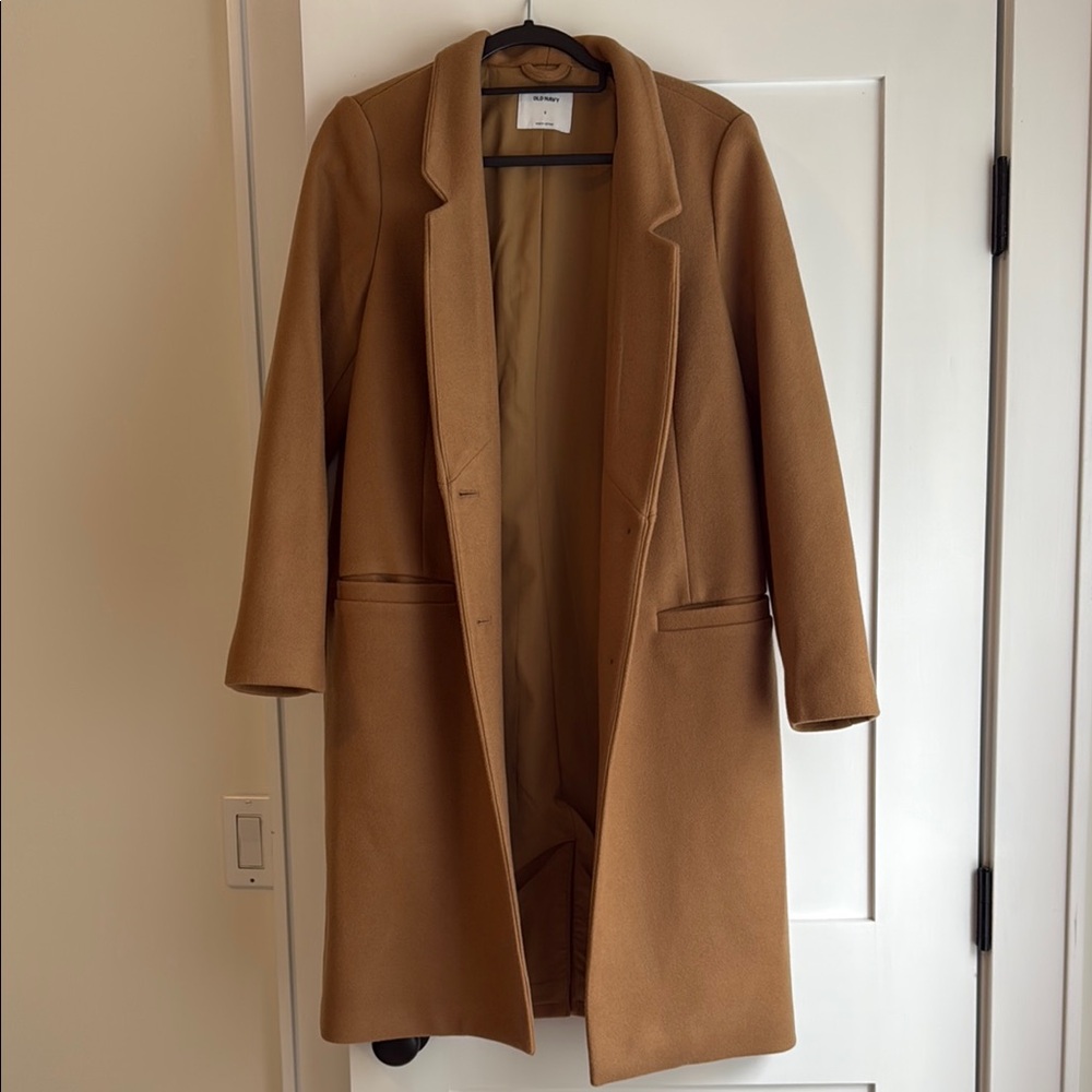 Old Navy Tan Trench Coat Classic Style